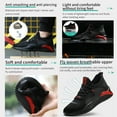 thumbnail image 4 of AUXDIQ Men Women Safety Shoes Steel Toe Cap Lightweight Work Trainers Sneakers Construction Industrial, 4 of 6