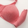 thumbnail image 7 of DondPO Plus Size Bras for Women Wireless Comfortable Bras for Older Women Front Closure Bras for Women No Underwire Wireless Bras for Women Seamless Tshirt Bra Full Coverage Bras for Women Red 50, 7 of 7
