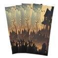 thumbnail image 2 of Multi-Purpose Kitchen Towels 28x18 Inch Dishcloths with Hanging Loop Decorative and Practical Towels for Kitchen, Dining Spooky Haunted House, 2 of 6