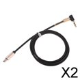 thumbnail image 1 of 2xTipo C A 3,5 Convertidor Estéreo Macho Cable Adaptador Auxiliar De Audio Negro 2 piezas, 1 of 7