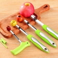 thumbnail image 4 of Corer Remover 2025 2 In 1 Corer Remover And Corer Tool Stainless Steel Vegetables Fruit Corer Kitchen Gadgets For Peppers Apartment Decorations for Couple Cooking Set Colorful Kitchen Kitchen, 4 of 7