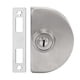 thumbnail image 5 of Cerradura De Vitrina, Cerradura De Puerta Corrediza De Vidrio De Acero Inoxidable Semicircular Para Cocina, Hogar, Oficina, 5 of 7