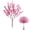 Pink, variant on Lulshou 5-Forked Starlet Simulation Flower for Wedding Hand Bouquets,Photography Props,Home Decor,Table Centerpieces,Home Decor Collection