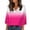 Satin Tops Women-A04 Hot Pink, variant on Mifsaly Silk Tops for Women Gradient V-Neck 3/4 Sleeve Top Summer Plus Size Satin Blouses Womens Loose Dressy Casual Work Shirts Lightweight Fashion Officewear XL