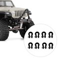 thumbnail image 3 of segolike RC Tow Hook Replacement RC Trailer Tow Hook Metal D Rings Tow Shackle for SCX24 Black, 3 of 5