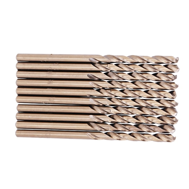 JUEGO DE BROCAS DE COBALTO M35, 10 piezas de brocas helicoidales de especies