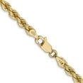 thumbnail image 3 of Auriga 14K Yellow Gold 4mm Regular Rope Chain Bracelet 8 inch for Women, 3 of 6
