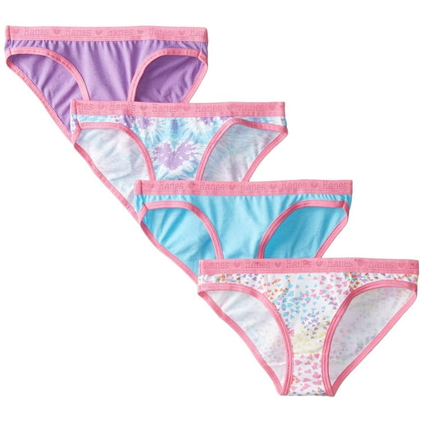 Hanes Hanes Ultimate Girls' 4Pack XTemp Comfort Blend Bikini