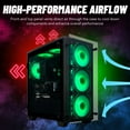 thumbnail image 4 of Stratos Micro Gaming Desktop PC - NVD GeForce RTX 5070 12GB, AMD Ryzen 7 5700X, 16GB DDR4 RAM, 1TB NVMe SSD, WiFi, Windows 11 Pro - RGB Gamer Computer, 4 of 5