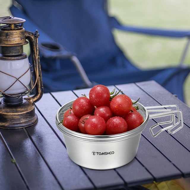 TOMSHOO Kitchenware set,Colander And Lid Cup With Mesh Huiop Stainless Steel With Mesh Colander Mesh Colander And Sierra Cup Kitchenware Set Stainless Eryue