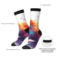 thumbnail image 2 of Yiaed Watercolor Butterfly Guinea Pig Print Great elasticity Crew Socks Sports socks for Men and Women, 2 of 5