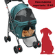 thumbnail image 5 of Carriola para Mascotas Cochecito para Perros y Gatos Pequeños - Medianos Ligera y Plegable con Freno Bandeja Portavasos - Verde, 5 of 6