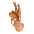 thumbnail image 1 of kusrkot V Sign Resin Jewelry Organiser Display Earrings Necklace Rack Gold, 1 of 6