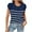 Dark Blue, variant on Summer Savings!YANHAIGONG Women's Striped Knit Sleeveless Tank Tops,2024 Summer Casual Round Neck Striped Sleeveless Shirts ,2024 Trendy Spring Clothes Striped Sleeveless Shirts