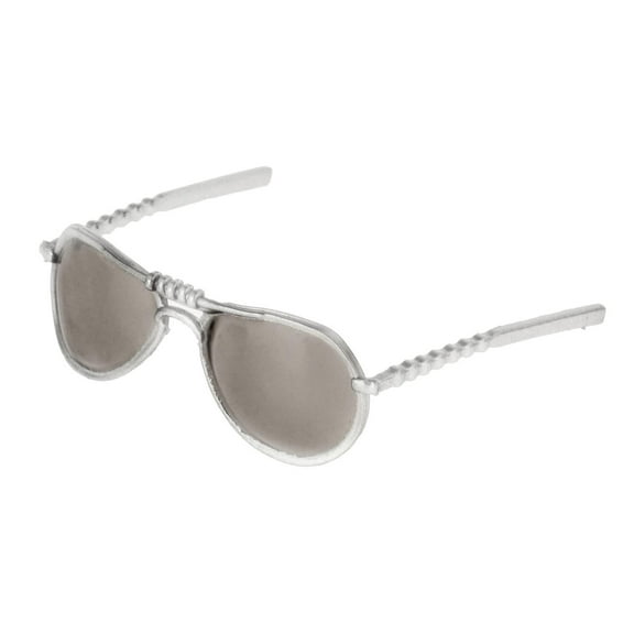 1/6 Scale Sunglasses, Male And Female Sun Glasses, Alloy Retro Glasses, for 12inch Action Figures Accessories - , 2.6x2.3cm