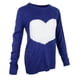 thumbnail image 1 of Suéter con estampado de corazones Yinane para Mujer XL azul, 1 of 8