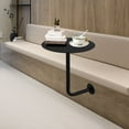thumbnail image 4 of Miumaeov Wall-mounted Small Round Table 17.72in Height Bar Table Pub Coffee Table Drinks/Snacks Tray, 4 of 11