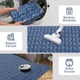 thumbnail image 6 of Hasoo 10' x 13' Modern Rugs for Bedroom Imitation Braided Pattern Soft Geometric Living Room Carpet, Navy, 6 of 7