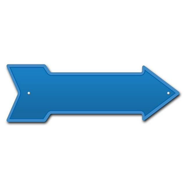 SignMission Arrow P--999940 6 x 18 Po Large Bleu Arrow Signe