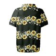 thumbnail image 4 of NAMTYQX Plus Size Tops for Women Short Sleeve Hip Womens Polo Shirts Lounge Lapel Soft Black Size S, 4 of 5