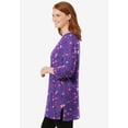 thumbnail image 3 of Woman Within Plus Size Perfect Printed Three-Quarter-Sleeve Scoopneck Tunic, 3 of 5