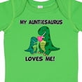 thumbnail image 4 of Inktastic My Auntiesaurus Loves Me Boys or Girls Baby Bodysuit, 4 of 5
