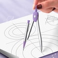 thumbnail image 6 of Anti Strain Geometry And Ruler Set High Contrast Math Drawing Kit With Metal Case Friendly StationeryforStudents, 8-Piece Geometry Ruler Set, High Contrast Math Kit, Metal Case Drawing Tools, 6 of 9