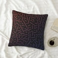 thumbnail image 4 of LNWH Decorative Pillow Covers, Line Texture Square Sofa Decorative Knit Pillow Case, 16"x16", 4 of 8