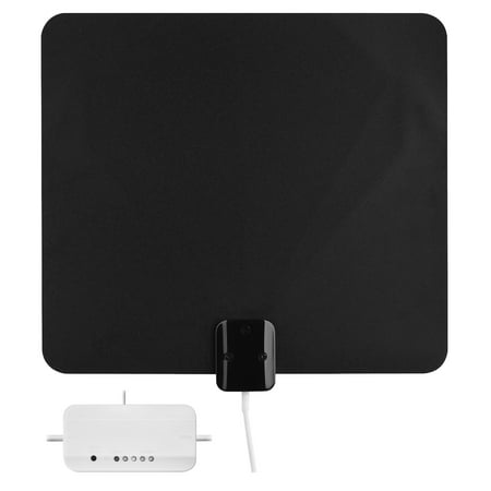 RCA Ultra Thin Multi-Directional Amplified Indoor Antenna with Signal Meter ANT3ME
