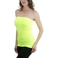thumbnail image 3 of ToBeInStyle Women's Seamless Solid Print Tube Top, 3 of 3