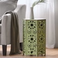 thumbnail image 5 of Crackle Iron Patio Side Table - 14.08"d X 14.08"w 21.81"h, Cut Out, Stylish Element Out In Iron, Furniture, 5 of 5