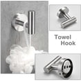 thumbnail image 2 of LHX  2 Pack Bathroom Towel Hook, Matt Sliver Coat Hook Wall Towel Hooks, 2 of 5