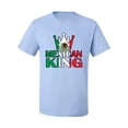thumbnail image 2 of Wild Bobby Mexican King Latin Pride Men Graphic Tee, Light Blue, Large, 2 of 5