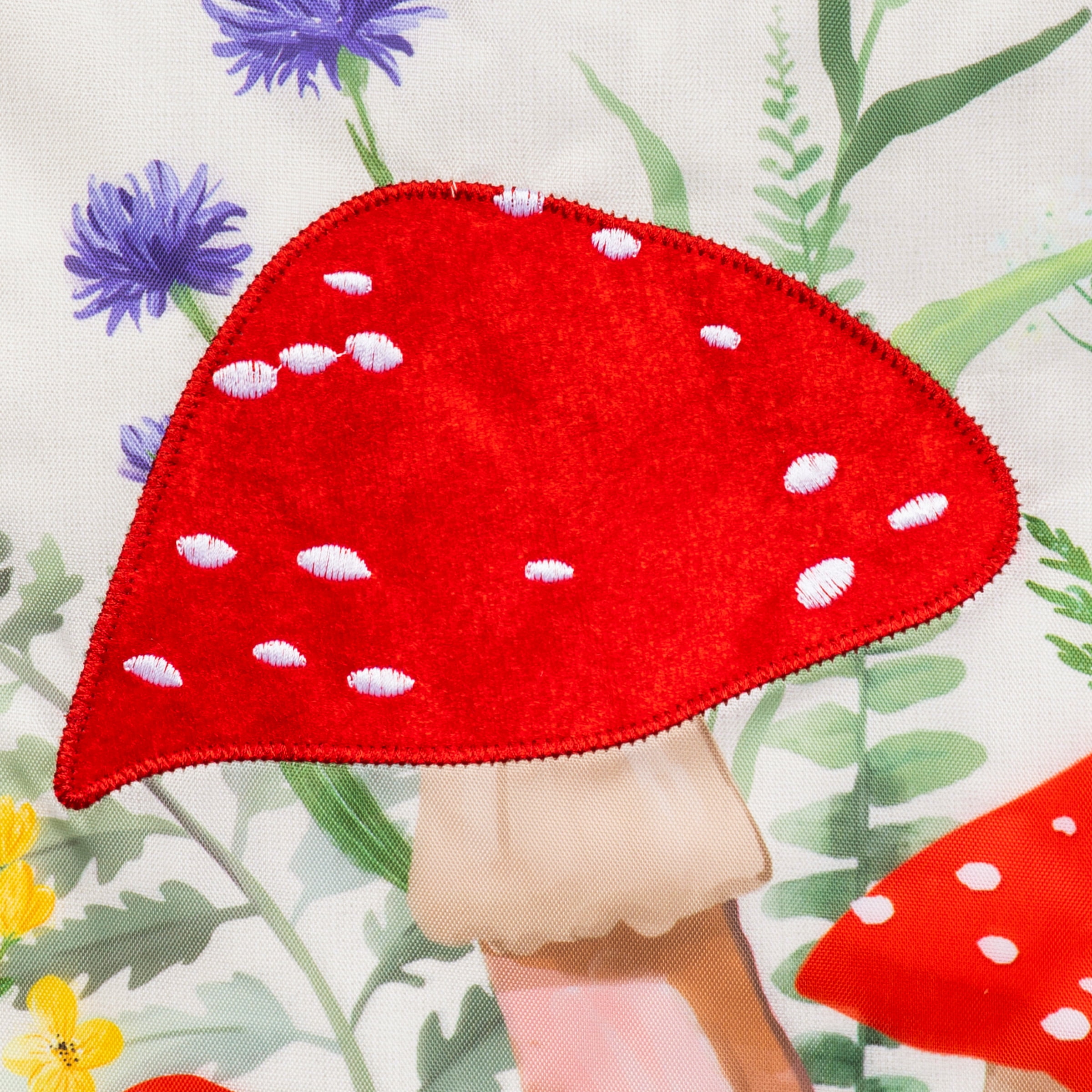 (2 pack) Meadow Creek 11.5" x 18" Welcome Spring Mushroom Outdoor Yard Flag