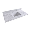 thumbnail image 3 of Miekor Ceramic Carrara White 43 inch x 22 inch Bathroom Vanity Top, 3 of 6