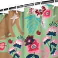 thumbnail image 3 of Boxer Dog and Flower Florals Shower Curtain 84"x72" ,Bathroom Decorative Shower Curtains Set with 12 Hooks,Modern Waterproof Washable Shower Curtain, 3 of 6
