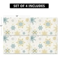 thumbnail image 7 of Christmas Placemats Set Of 4, Snowflakes Winter Table Decorations for Home Party Decor, 12x18 inch, Polyester, 7 of 7