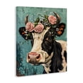 thumbnail image 3 of Stupell Industries Rose Crown Cow Canvas Wall Art design by LSR Creative Studio, 48 x 36, 3 of 7
