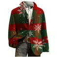 thumbnail image 7 of Lcziwo Mens Ugly Christmas Suit Jacket Casual Single Breasted Suit Coats 3 Button Printed Corduroy Blazers Slim Fit Lapel Business Sport Coat Red,S, 7 of 7