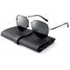 thumbnail image 1 of Gafas de sol polarizadas Peaoy Aviator Retro negras con protección UV 400 para hombres y mujeres, para viajes, pesca y conducción., 1 of 5
