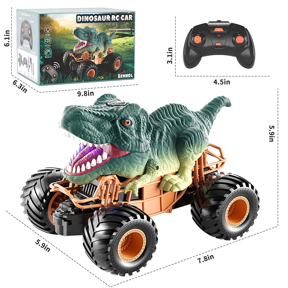 Sarzi 2.4Ghz RC Dinosaur Truck Toys for Toddlers, Electric Hobby RC Car