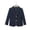 Blue, variant on Girls Navy Blue Blazer with Plaid Trim 100% Cotton Preppy School Blazer for Kids Church Special Occasions,Size 5-6 T