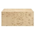 thumbnail image 4 of Coffee Sofa Side Table, Natural Burl, Wood, Square, Living Kitchen Cafe Bistro Hospitality Restaurant, Modern Contemporary HB35892, 4 of 9