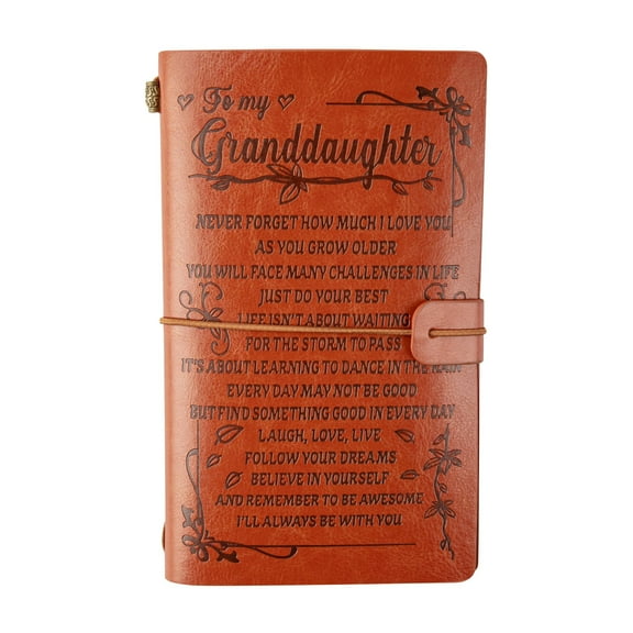 2PC Vintage Faux Leather Notebook with Secure Strap and Custom Engraving, Premium Hardcover Journal for Professional Business and Personal Writing Stationery Supplies