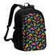 thumbnail image 1 of Fotbe Colorful Geometric Dog Mochila con Estampado y Puerto USB para Hombre y Mujer, Mochila Antirrobo, Mochila de Viaje, Mochila Escolar, Mochila Universitaria, 1 of 7