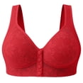 thumbnail image 2 of Stamzod Bras for Women No Underwire Front Closure Seamless Bra Wireless Lace Bralette Supportive Sports Bras, 2 of 10