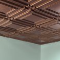 thumbnail image 2 of FASÄDE Coffer Decorative Vinyl 2ft x 2ft Lay in Ceiling Panel in Antique Bronze (5 Pack), 2 of 5