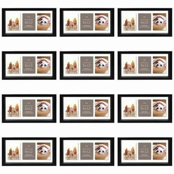 12 Pack: Black 6" x 12" Float Frame - Expressions by Studio Decor