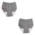 thumbnail image 2 of Youkk Reusable Washable Mens Underwear for Incontinence Breathable Briefs Pant 100CC Light Grey L 2Set, 2 of 3