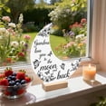 thumbnail image 7 of Uandlove Acrylic Heart Desktop Decor for Mom from Daughter, Wood Base Tabletop Sign for Grandma, Sentimental Mother’s Day Gift, 7 of 7